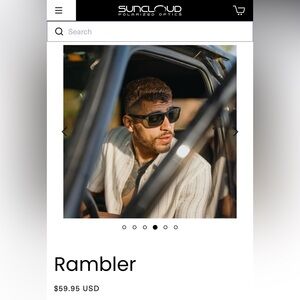 Suncloud Rambler Men’s Sunglasses - White/Black